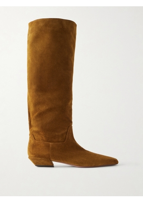 Paris Texas - Bettina 25 Suede Knee Boots - Brown - IT36,IT36.5,IT37,IT37.5,IT38,IT38.5,IT39,IT39.5,IT40,IT40.5,IT41,IT41.5,IT42