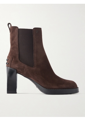 Tod's - Tronchetto Elastico 80 Suede Ankle Boots - Brown - IT36,IT36.5,IT37,IT37.5,IT38,IT38.5,IT39,IT39.5,IT40,IT40.5,IT41,IT41.5,IT42