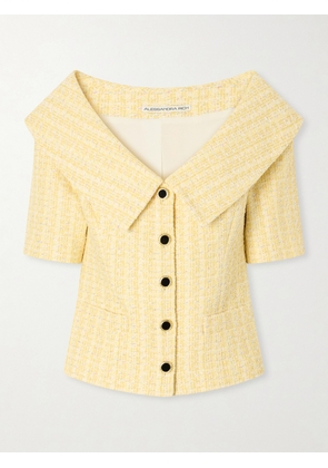 Alessandra Rich - Embellished Tweed Jacket - Yellow - IT38,IT40,IT42,IT44,IT46