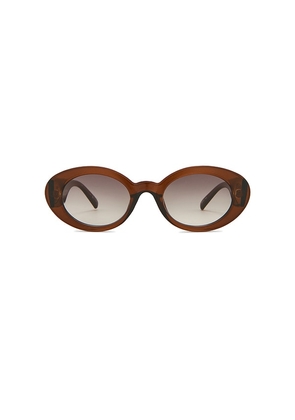 Le Specs Nouveau Vie Sunglasses in Brown.