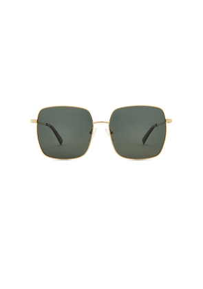 Le Specs The Cherished Sunglasses in Metallic Gold.