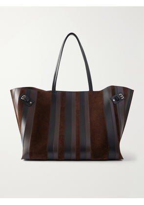 Proenza Schouler - Days Paneled Leather And Suede Shoulder Bag - Brown - One size