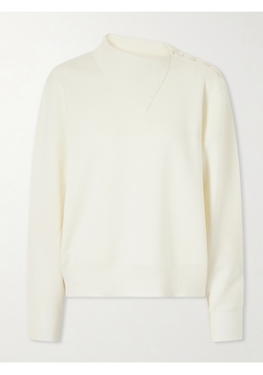 RÓHE - Asymmetric Merino Wool-blend Sweater - Neutrals - DK32,DK34,DK36,DK38,DK40,DK42
