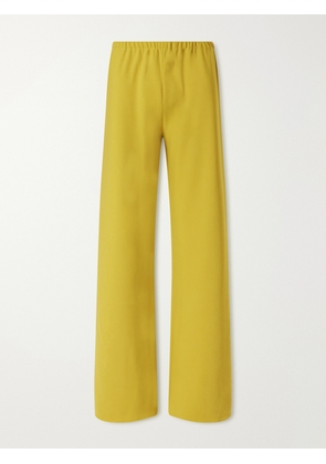 La Ligne - Colby Recycled Stretch-crepe Wide-leg Pants - Green - xx small,x small,small,medium,large,x large