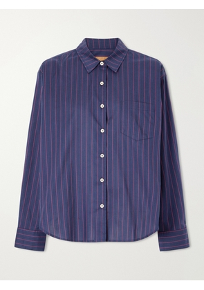 Jamie Haller - Weekend Striped Cotton Shirt - Blue - x small,small,medium,large,x large