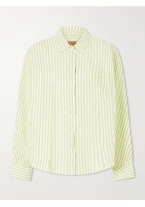 Jamie Haller - Weekend Striped Cotton Shirt - Yellow - x small,small,medium,large,x large