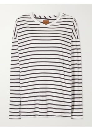 Jamie Haller - The High Striped Cotton T-shirt - Blue - x small,small,medium,large,x large