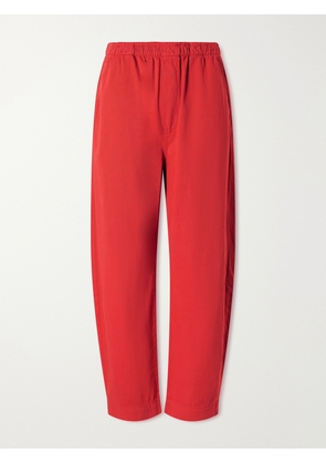 Jamie Haller - Boxer Cotton Wide-leg Pants - Red - x small,small,medium,large,x large