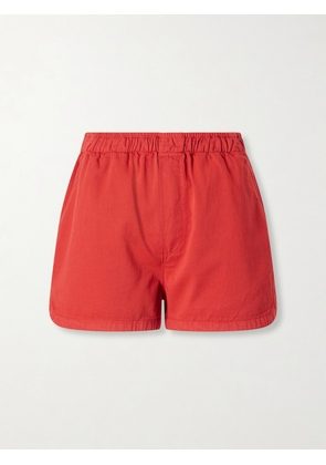 Jamie Haller - Track Cotton-twill Shorts - Red - x small,small,medium,large,x large