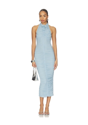Maygel Coronel Axis Maxi Dress in Baby Blue. Size S/M. Also in XXS/XS, M/L, XL/XXL.