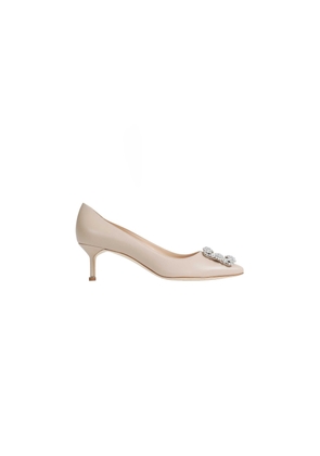 Hangisi 50 Satin Jewel Buckle Pumps