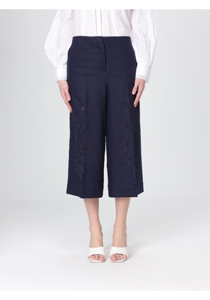 Twinset Linen Cropped Trousers