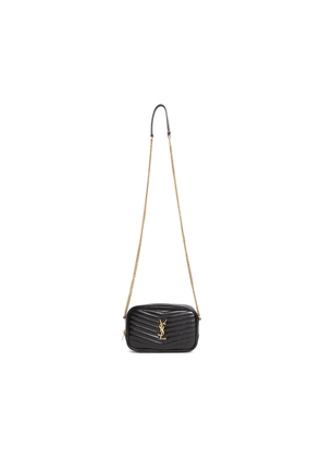 Quilted leather mini Lou crossbody bag