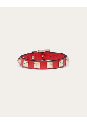 Valentino Garavani Rockstud Bracelet Woman ROUGE PUR UNI