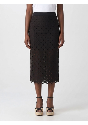 MAX MARA Slim Fit Cotton-Blend Pencil Midi Skirt with High Waist