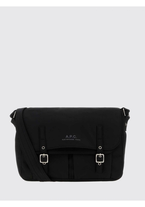 A. P.C. Archive Messenger Bag in Nylon with Flap and Buckle Closure