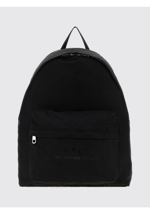 A. P.C. Backpack in Nylon with Tone-on-Tone Logo and Padded Straps