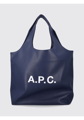 A. P.C. Large Ninon Tote Bag in Recycled Materials with Printed Logo