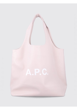 A. P.C. Large Ninon Tote Bag in Recycled Materials with Printed Logo