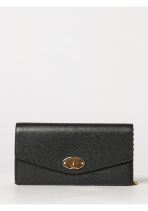 MULBERRY Darley Grained Calfskin Leather Clutch with Chain Strap