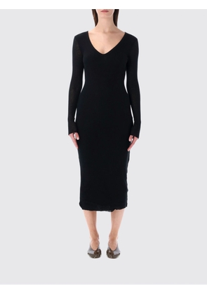 JAMES PERSE V-Neck Cotton and Cashmere Midi Sheath Dress