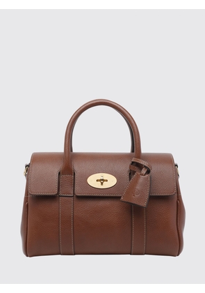 MULBERRY Bayswater Grained Calf Leather Tote Bag with Postman's Lock and Double Handle