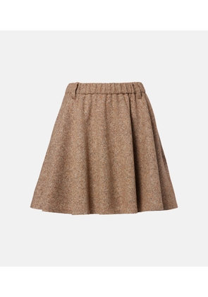 Brunello Cucinelli Monili wool-blend miniskirt