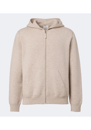 Allude Wool and cashmere zip-up hoodie