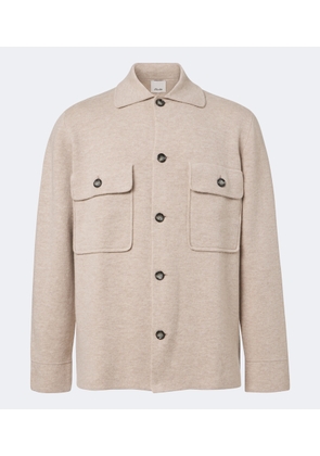 Allude Knitted wool and cashmere cardigan