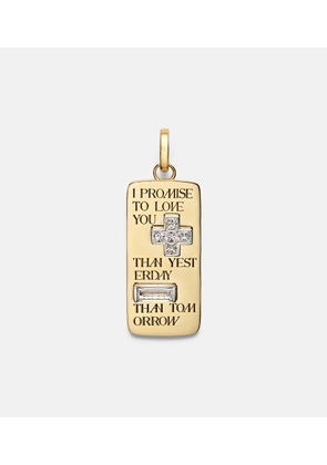 FoundRae True Love Promise 18kt gold pendant with diamonds