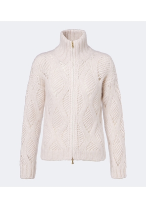 Eleventy Mohair and silk zip-up cardigan