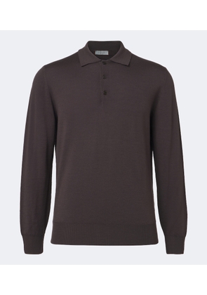 Canali Virgin wool polo sweater