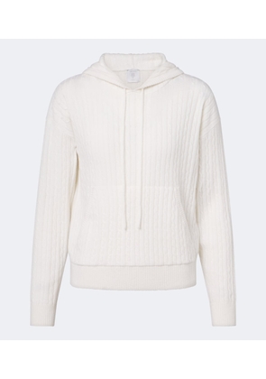 Eleventy Cable-knit cashmere hoodie
