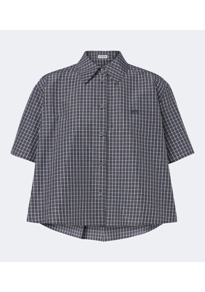 Loewe Checked cotton-blend shirt