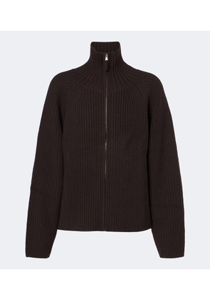 Jardin des Orangers Wool and cashmere zip-up cardigan
