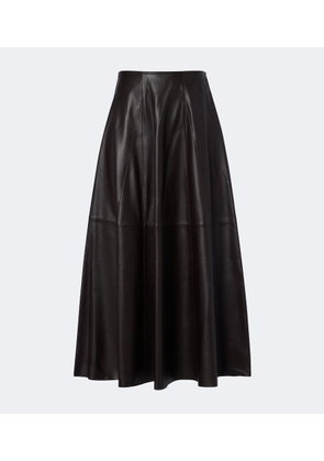 Arma Eleni suede midi skirt