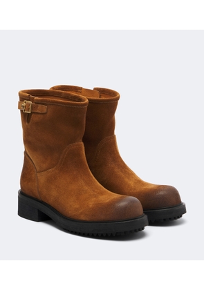 Versace Suede ankle boots