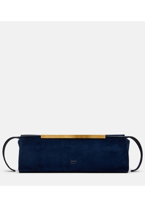 Khaite Donna suede clutch
