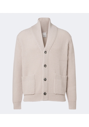 Allude Ribbed-knit wool and cashmere cardigan