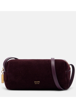 Khaite Kye Mini suede crossbody bag