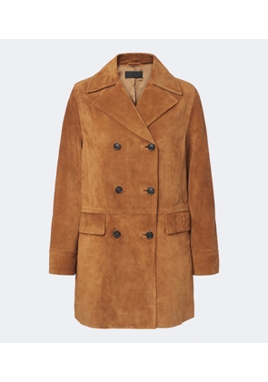Nili Lotan Remington double-breasted suede coat