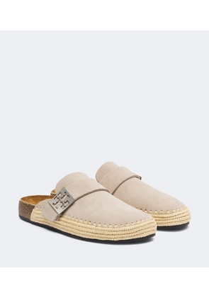 Tory Burch Mellow woven suede clogs