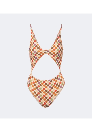 Eres Nightlife cutout polka-dot swimsuit
