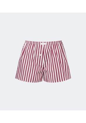 Eres House striped cotton shorts