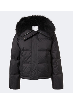 Yves Salomon Doudoune shearling-trimmed down jacket