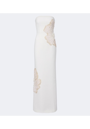 Rebecca Vallance Sequined strapless gown