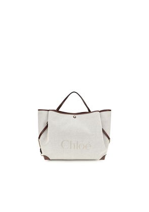 Chloé Beige Cotton Shoulder Bag