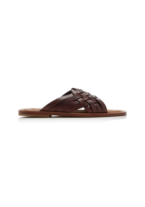 Miu Miu Woven Leather Sandals - Moda Operandi