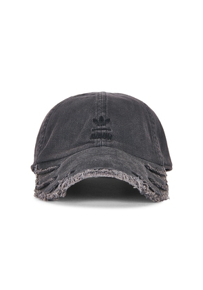 adidas Originals AV Double Brim Slashed Cap in Grey.