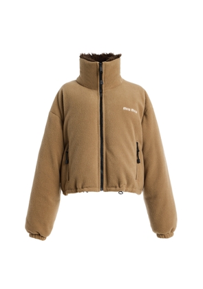 Miu Miu Fleece Puffer Jacket - Moda Operandi